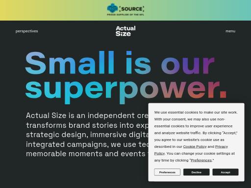 Swiss SEO check of actualsize.com – score 78/100 · SEO Switzerland free SEO analyzer