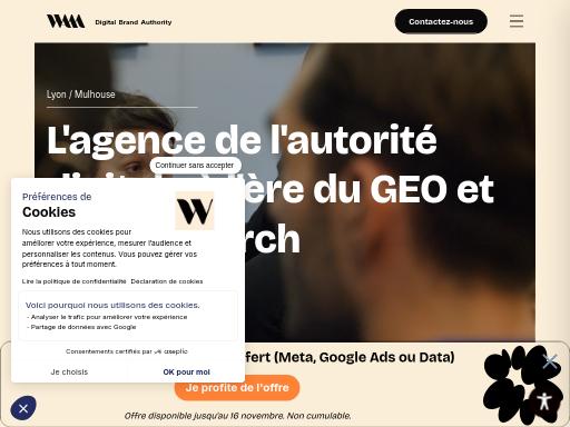 Swiss SEO check of agence-wam.fr – score 94/100 · SEO Switzerland free SEO analyzer