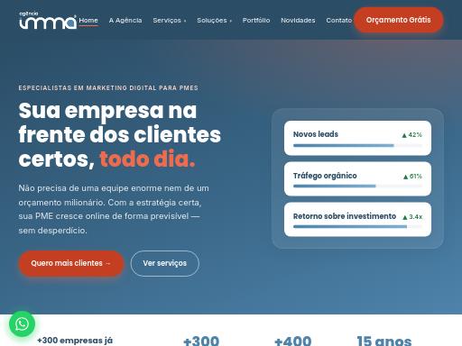 Swiss SEO check of agenciaimma.com.br – score 88/100 · SEO Switzerland free SEO analyzer
