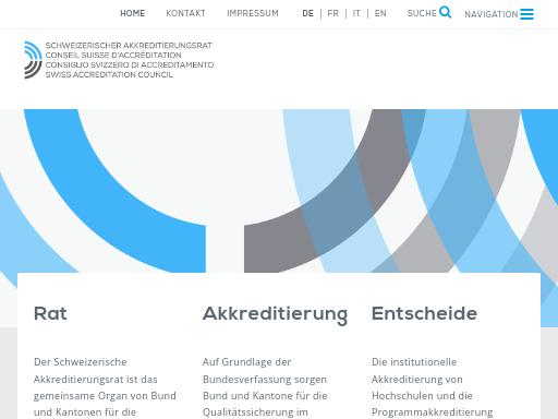Swiss SEO check of akkreditierungsrat.ch – score 84/100 · SEO Switzerland free SEO analyzer