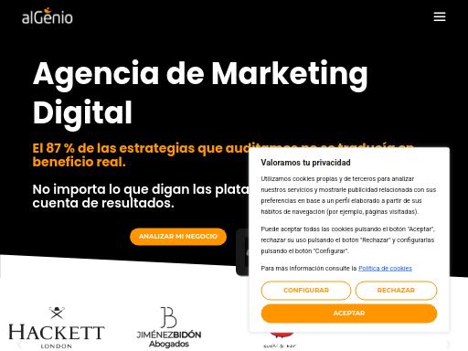 Swiss SEO check of algenio.com – score 95/100 · SEO Switzerland free SEO analyzer