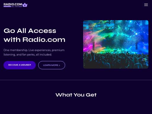 Screenshot of allaccess.radio.com – Swiss SEO check by SEO Switzerland, score 87/100