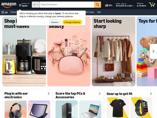 Screenshot of amazon.com – SEO check by SEO Switzerland