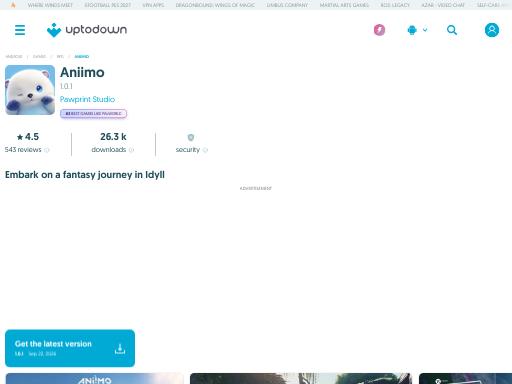 Swiss SEO check of aniimo.en.uptodown.com – score 95/100 · SEO Switzerland free SEO analyzer