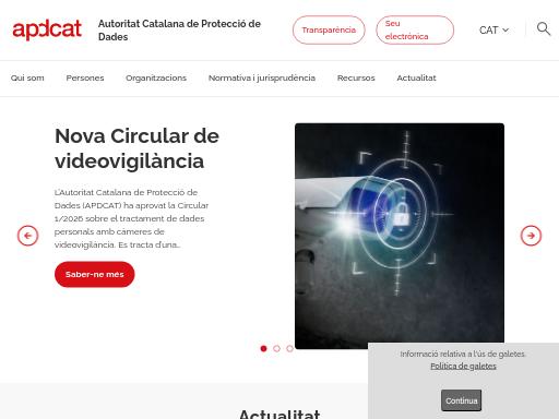 Screenshot of apdcat.cat – Swiss SEO check by SEO Switzerland, score 83/100