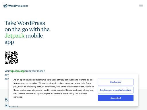 Screenshot of apps.wordpress.com – Swiss SEO check by SEO Switzerland, score 94/100