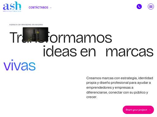 Screenshot of ashproyectos.com – Swiss SEO check by SEO Switzerland, score 93/100