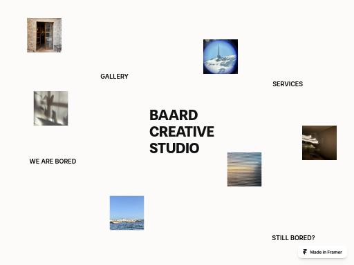 Screenshot of baardcreativestudio.framer.website – Swiss SEO check by SEO Switzerland, score 83/100