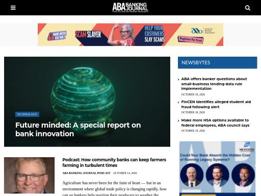 Screenshot of bankingjournal.aba.com – Swiss SEO check by SEO Switzerland, score 90/100