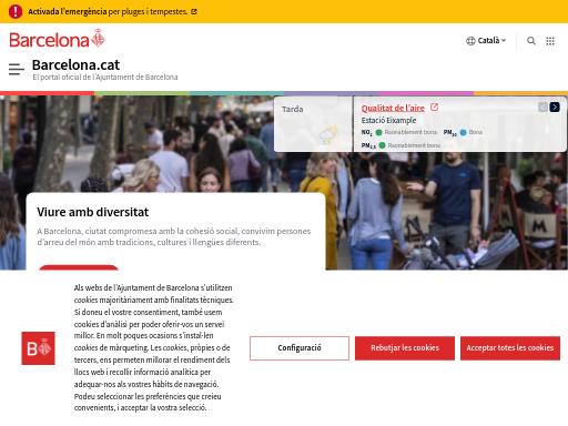 Screenshot of barcelona.cat – SEO check by SEO Switzerland