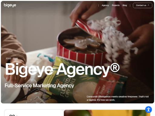 Screenshot of bigeyeagency.com – Swiss SEO check by SEO Switzerland, score 95/100