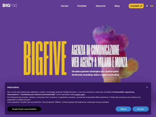 Swiss SEO check of bigfive.it – score 95/100 · SEO Switzerland free SEO analyzer
