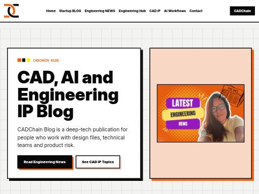 Screenshot of blog.cadchain.com – Swiss SEO check by SEO Switzerland, score 96/100