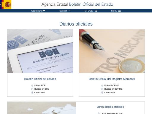Screenshot of boe.es – Swiss SEO check by SEO Switzerland, score 84/100