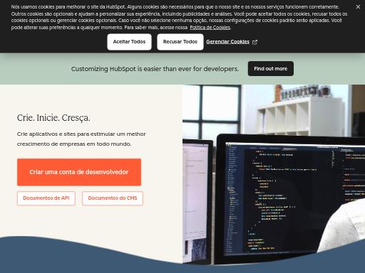 Screenshot of br.developers.hubspot.com – Swiss SEO check by SEO Switzerland, score 91/100