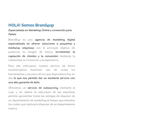 Screenshot of brand4up.com – Swiss SEO check by SEO Switzerland, score 91/100