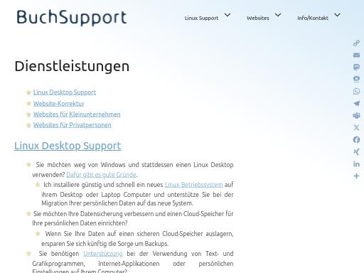 SEO check of buchsupport.ch – score 85/100 · SEO Switzerland free SEO analyzer