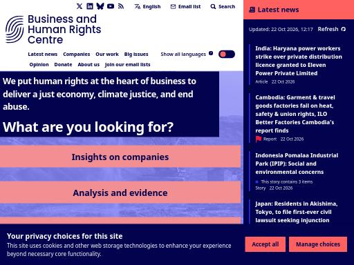 Swiss SEO check of business-humanrights.org – score 86/100 · SEO Switzerland free SEO analyzer