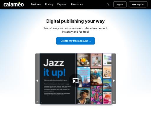Swiss SEO check of calameo.com – score 88/100 · SEO Switzerland free SEO analyzer