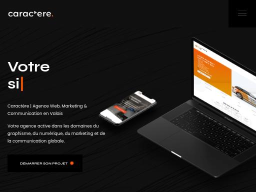 Screenshot of caractere.swiss – Swiss SEO check by SEO Switzerland, score 94/100