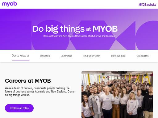 Swiss SEO check of careers.myob.com – score 79/100 · SEO Switzerland free SEO analyzer