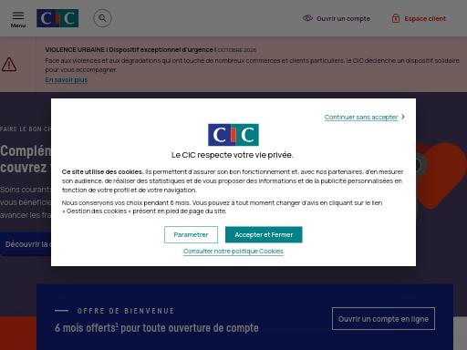 Swiss SEO check of cic.fr – score 88/100 · SEO Switzerland free SEO analyzer