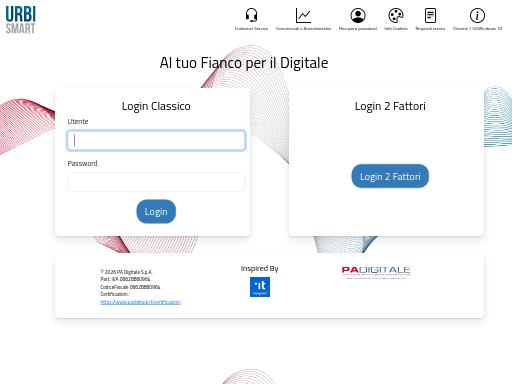 Screenshot of cloud.urbi.it – Swiss SEO check by SEO Switzerland, score 58/100