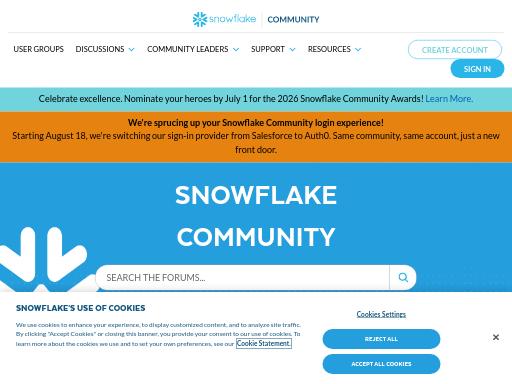 Swiss SEO check of community.snowflake.com – score 79/100 · SEO Switzerland free SEO analyzer