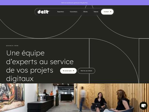Screenshot of dalt.fr – Swiss SEO check by SEO Switzerland, score 91/100