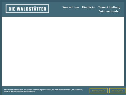 Screenshot of diewaldstaetter.ch – Swiss SEO check by SEO Switzerland, score 83/100