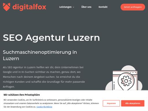 SEO check of digitalfox.ch – score 88/100 · SEO Switzerland free SEO analyzer