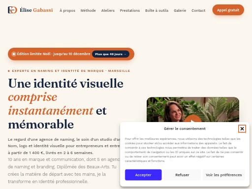 Swiss SEO check of elisegabassi.fr – score 93/100 · SEO Switzerland free SEO analyzer