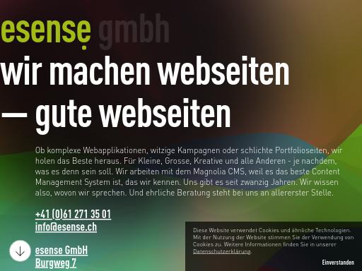 Swiss SEO check of esense.ch – score 91/100 · SEO Switzerland free SEO analyzer