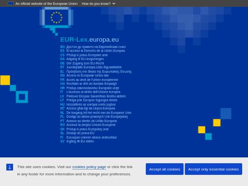 Swiss SEO check of eur-lex.europa.eu – score 65/100 · SEO Switzerland free SEO analyzer