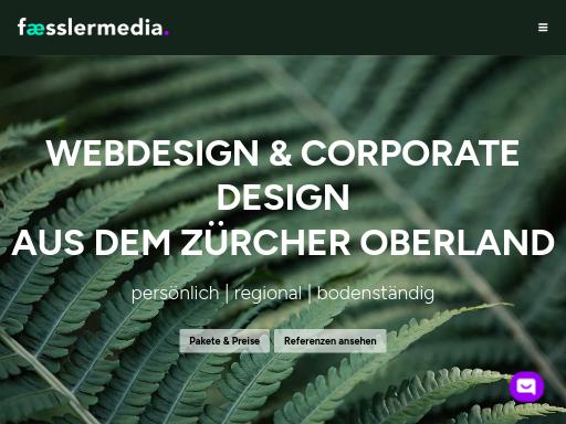 Screenshot of faesslermedia.ch – Swiss SEO check by SEO Switzerland, score 88/100