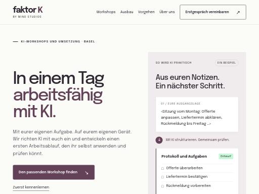 Swiss SEO check of faktor-k.ch – score 100/100 · SEO Switzerland free SEO analyzer