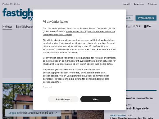 Swiss SEO check of fastighetsnytt.se – score 90/100 · SEO Switzerland free SEO analyzer