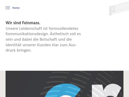 Screenshot of feinmass.ch – Swiss SEO check by SEO Switzerland, score 72/100