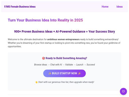 Swiss SEO check of femalebusinessideas2025.femaleswitch.com – score 98/100 · SEO Switzerland free SEO analyzer