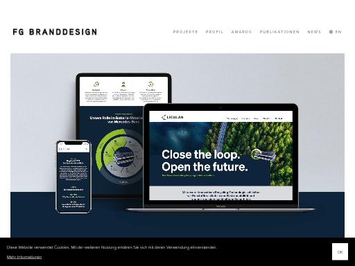 Screenshot of fg-branddesign.com – Swiss SEO check by SEO Switzerland, score 94/100