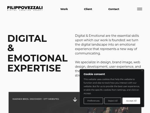 Screenshot of filippovezzali.com – Swiss SEO check by SEO Switzerland, score 77/100