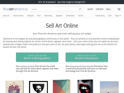 Screenshot of fineartamerica.com – Swiss SEO check by SEO Switzerland, score 90/100