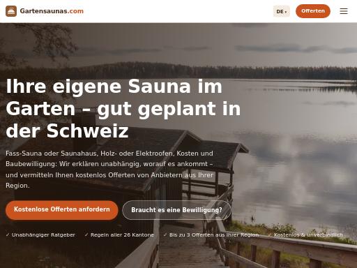 SEO check of gartensaunas.com – score 100/100 · SEO Switzerland free SEO analyzer