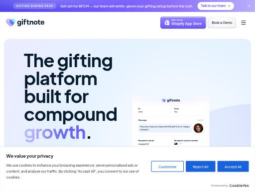 Swiss SEO check of giftnote.com – score 96/100 · SEO Switzerland free SEO analyzer