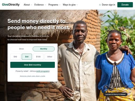 Swiss SEO check of givedirectly.org – score 95/100 · SEO Switzerland free SEO analyzer