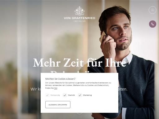 Screenshot of graffenried-treuhand.ch – Swiss SEO check by SEO Switzerland, score 82/100