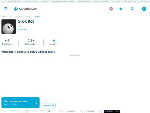 Swiss SEO check of grok-bot.en.uptodown.com – score 95/100 · SEO Switzerland free SEO analyzer