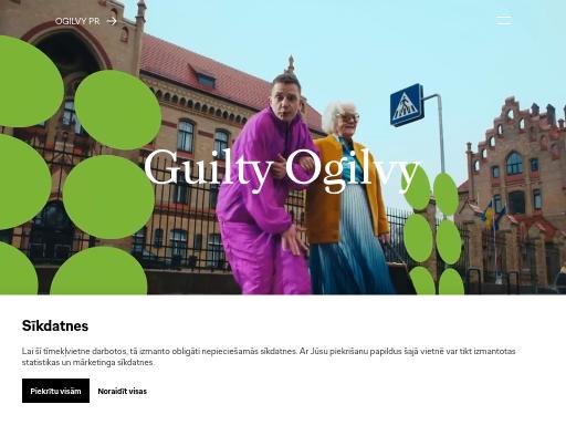 Screenshot of guilty.lv – Swiss SEO check by SEO Switzerland, score 85/100