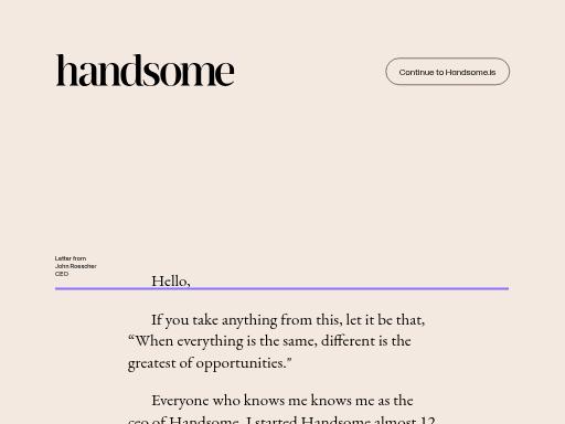 Screenshot of handsome.is – Swiss SEO check by SEO Switzerland, score 78/100