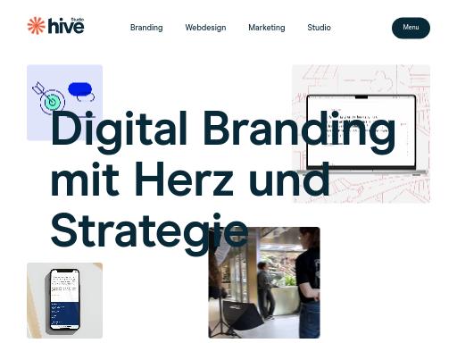 Screenshot of hivestudio.ch – Swiss SEO check by SEO Switzerland, score 91/100